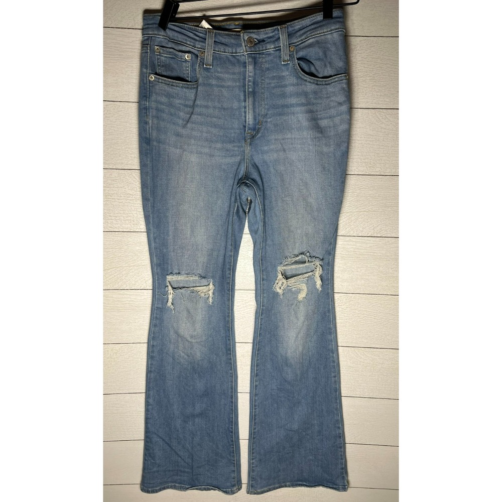 Levi's 726 Flare Jeans Women's 29 Blue Boho Indie Casual Y2K Bootcut 30x30